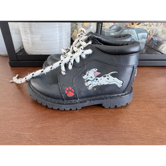 Vtg 1990s Disney 101 Dalmations Baby Toddler Shoes Sz 7 W 90s Kid Movie Cartoon - Picture 9 of 9